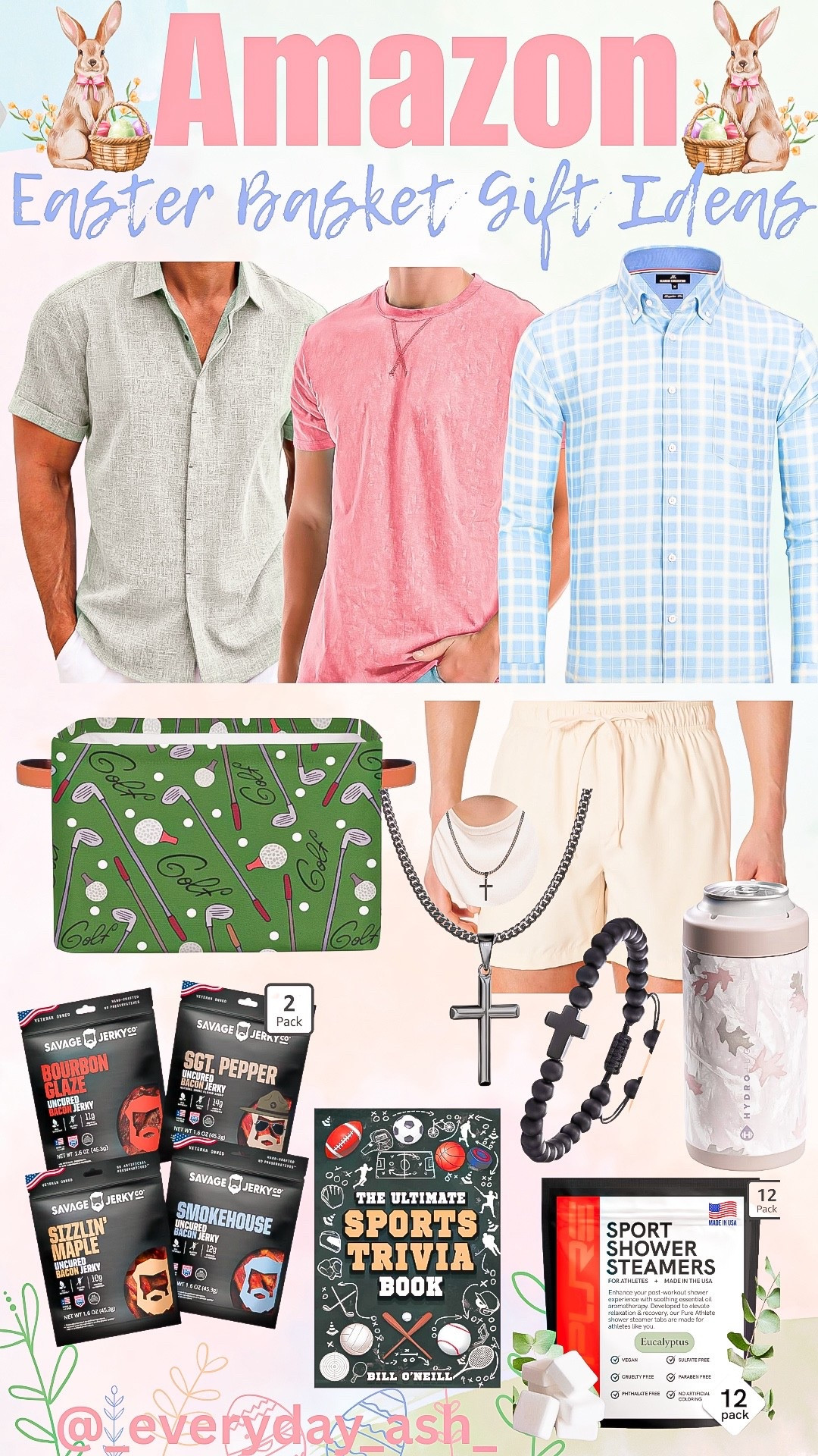 Amazon // men’s Easter gifts 💙🩵

Men’s gifts, gifts for men, Amazon gifts, Easter gift basket , Amazon fashion, men’s fashion 

#LTKSwim #LTKMens #LTKSeasonal