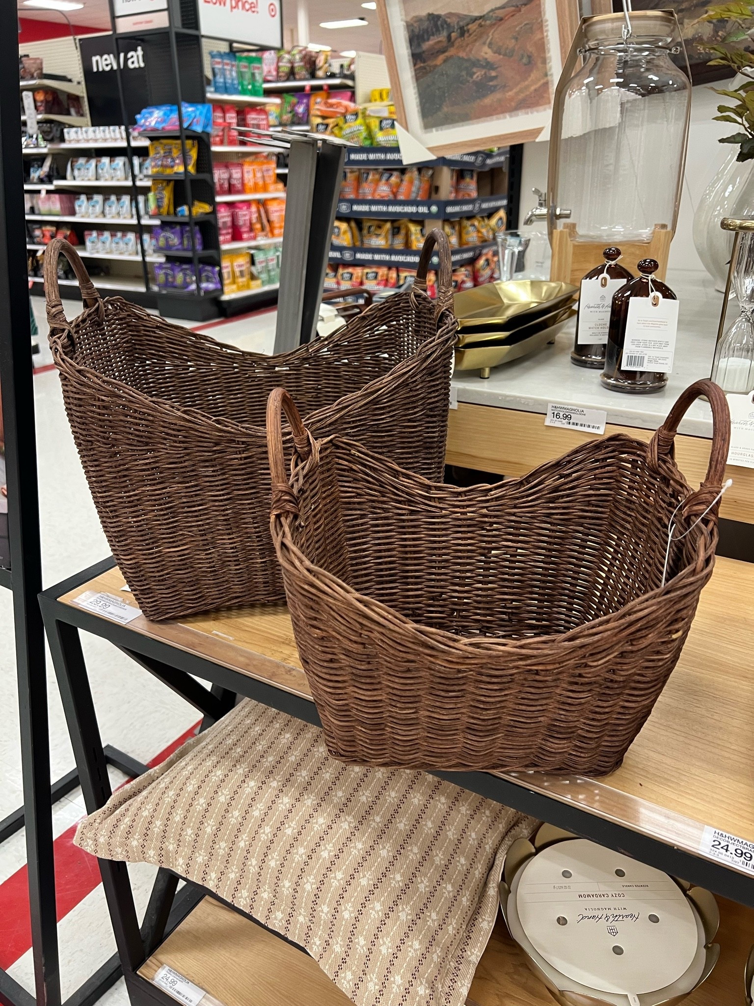 In LOVE with these dark rattan baskets from the Threshold brand @Target ! Perfect for fall and really any season as decorative baskets. I could easily see the small one holding decorative books or magazines and the large one holding a blanket or two!

#LTKSeasonal #LTKHome