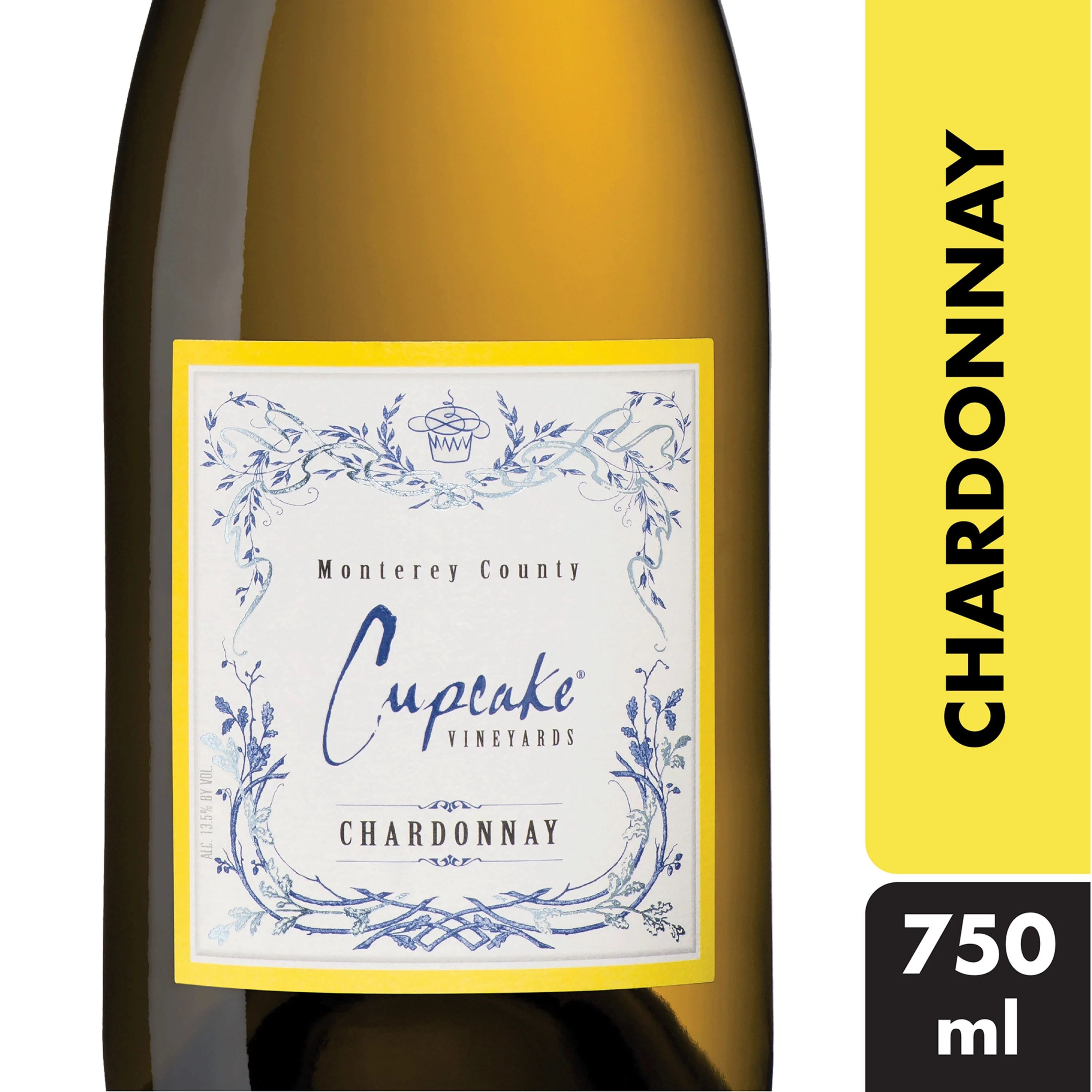 Cupcake® Vineyards Chardonnay White Wine, 2019 Monterey County, 750 ml - Walmart.com | Walmart (US)