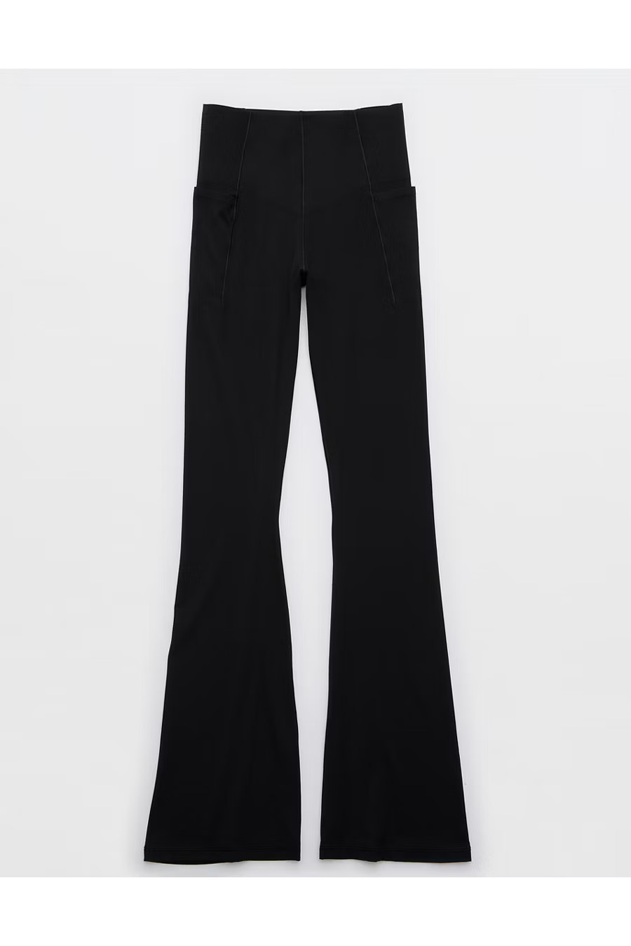 OFFLINE By Aerie Real Me Xtra Hold Up Pocket Bootcut Legging Women's True Black S | Aerie