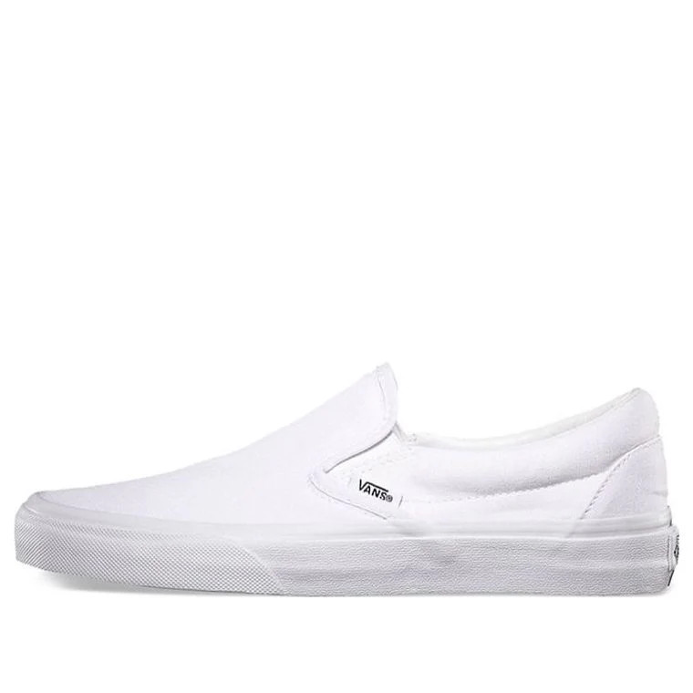 Vans Classic Slip-On 'White Canvas' | KICKS CREW