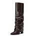 Knee High Boots Women Chunky Fold Over Tall Boots | Amazon (US)