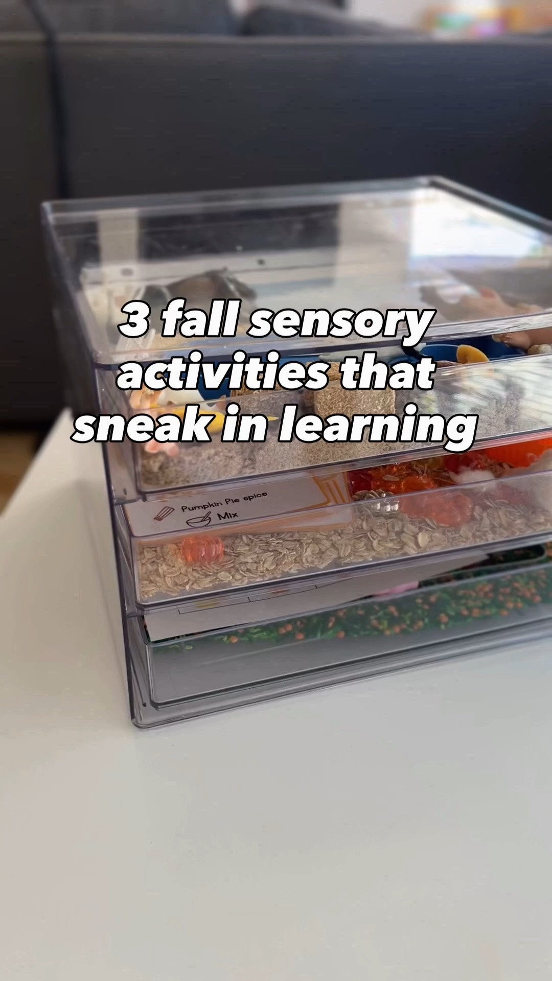 3 fall sensory trays you can easily recreate at home 🍂

I put all the sensory fillers, tools, trays, and supplies I used in these setups so you can find everything in one place!

I also added my fall printables to the activities for some easy, play-based learning. You can find those on my website or TpT.

#LTKSeasonal #LTKKids