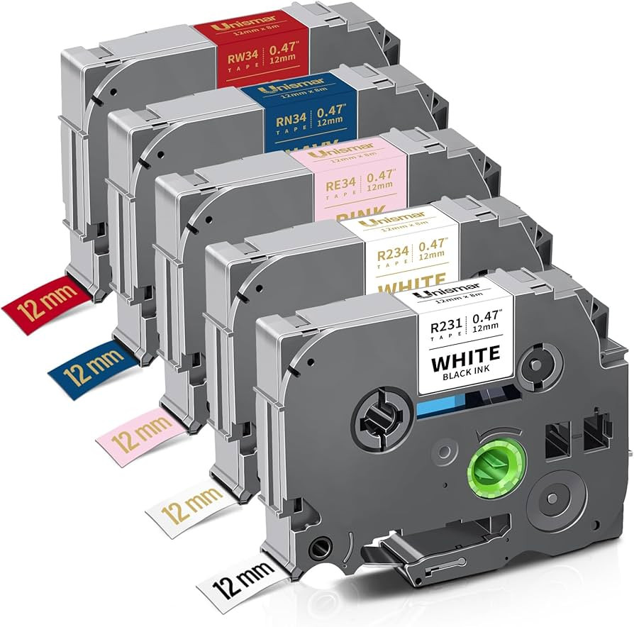 Unismar Satin Ribbon Tape Compatible for Brother TZe-R231 TZe-R234 TZe-RE34 TZe-RN34 TZe-RW34 12m... | Amazon (US)
