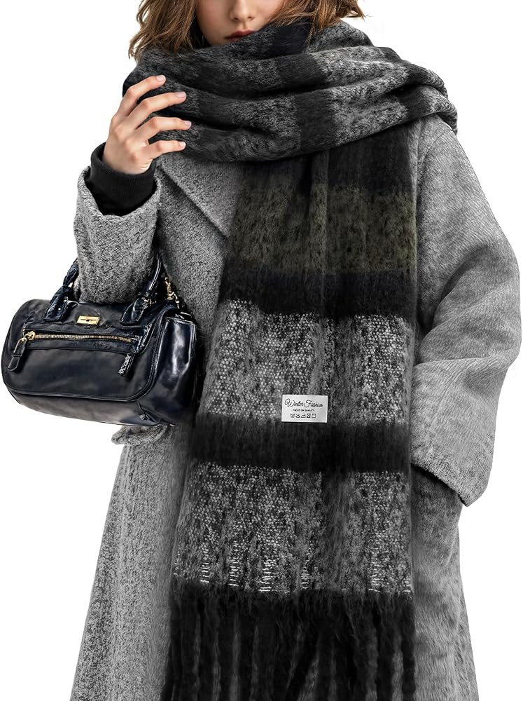 Premillow Women's Mohair Winter Scarf, Warm Winter Scarf for Women and Men, Super Soft Luxurious ... | Amazon (US)