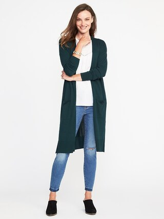 Open-Front Super-Long Sweater for Women | Old Navy US