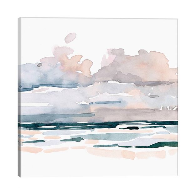 Soft Coastal Abstract II by Emma Scarvey Unframed Wall Canvas - iCanvas | Target