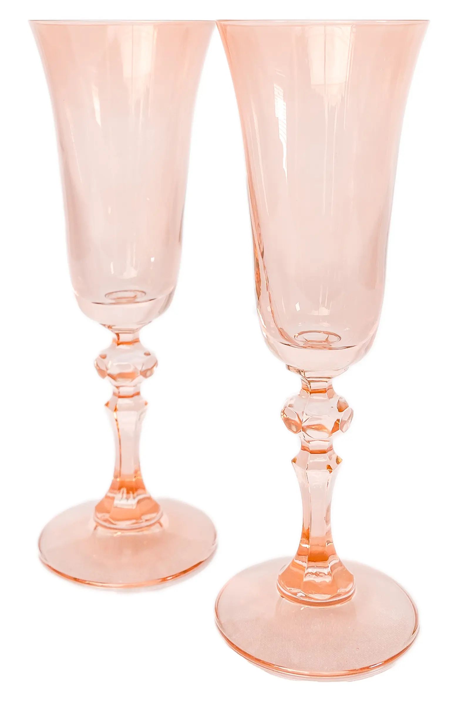 Estelle Colored Glass Set of 2 Regal Flutes | Nordstrom | Nordstrom