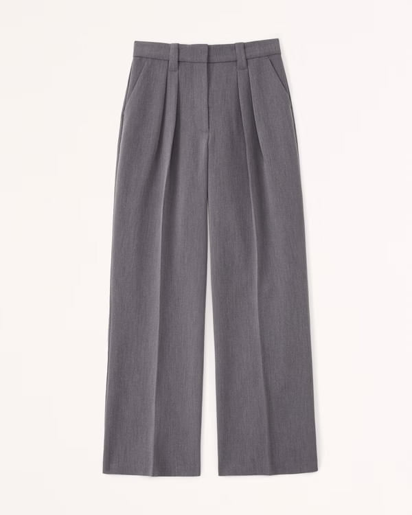 Tailored Ultra Wide-Leg Pant | Abercrombie & Fitch (US)