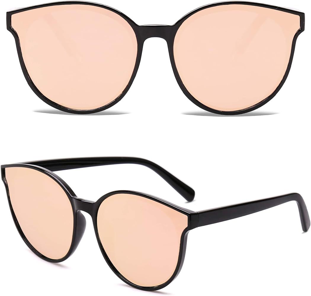 Fashion Round Sunglasses for Women Men Oversized Vintage Shades SJ2057 | Amazon (US)