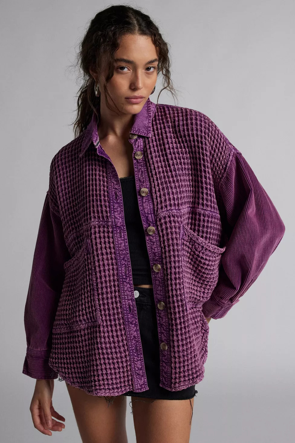 BDG Bryson Waffle Shirt Jacket | Urban Outfitters (US and RoW)