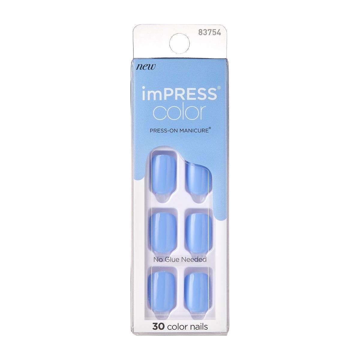 KISS imPRESS Color Press-On Fake Nails - Baby Why So Blue - 30ct | Target