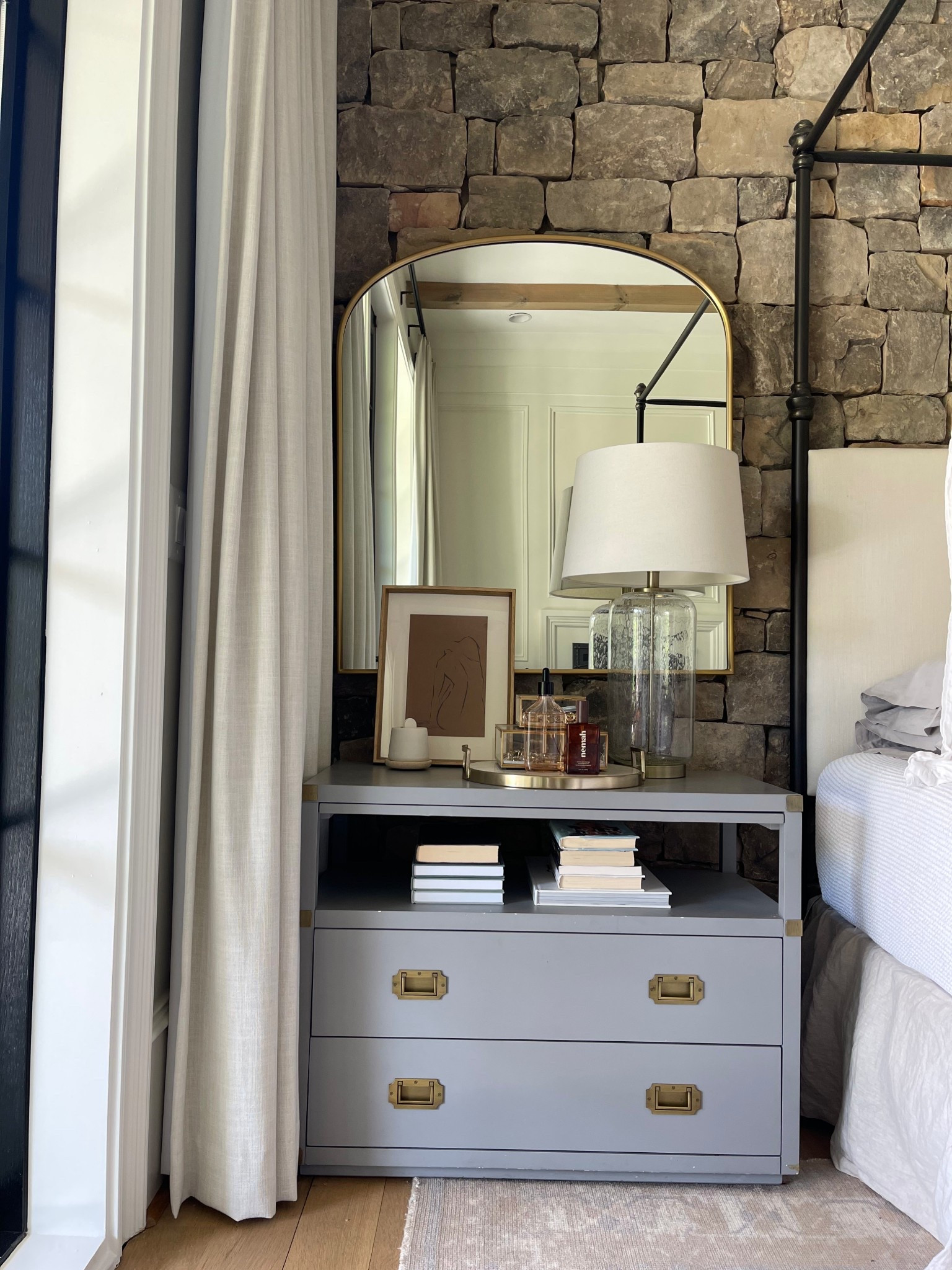 Master bedroom, nightstand, sketch art, arch mirror, Target stylee

#LTKFindsUnder100 #LTKHome #LTKSaleAlert