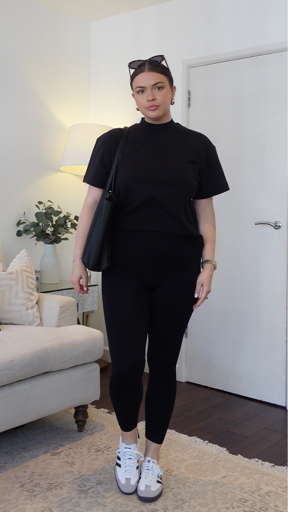 Ways to wear adidas sambas for late summer/early autumn - all black casual look for running errands or heading to Pilates  

#LTKstyletip #LTKeurope #LTKmidsize