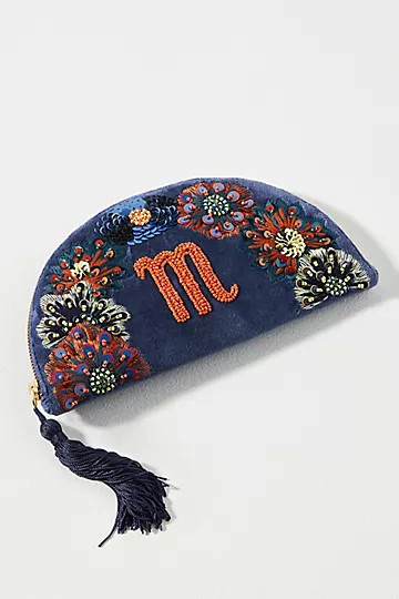 Monogram Crescent Pouch | Anthropologie (US)