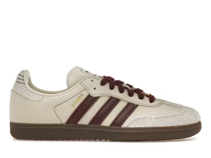 adidas Samba OG Wonder White Maroon (Women's) | StockX