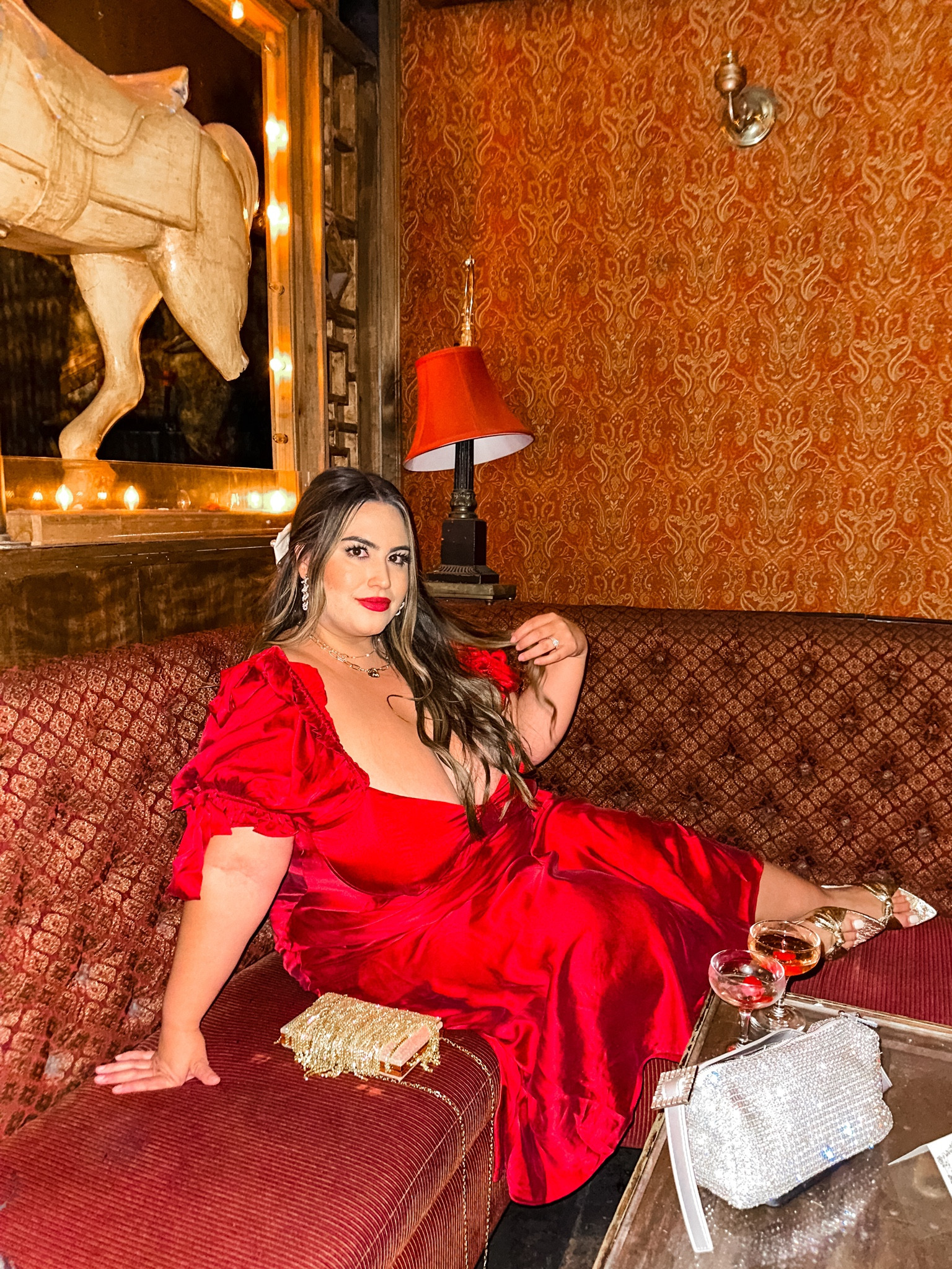 SELKIE on a plus size body 🫶🏽 
The Rouge Poet Slip Dress in a 2x 

#LTKmidsize #LTKplussize #LTKHoliday