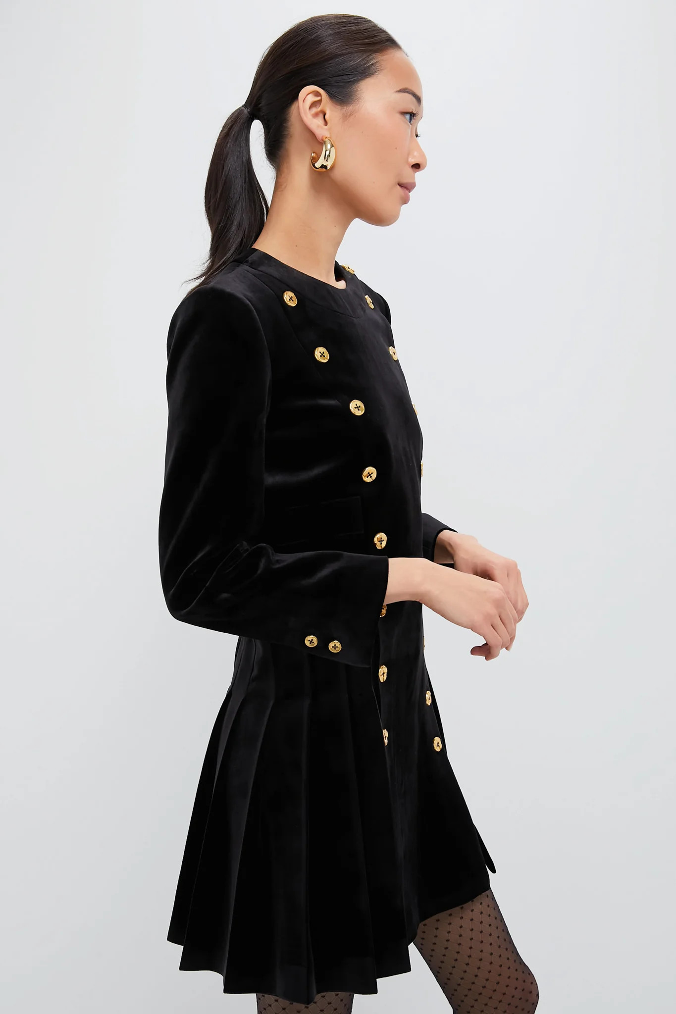 Black Velvet Whitney Dress | Tuckernuck (US)