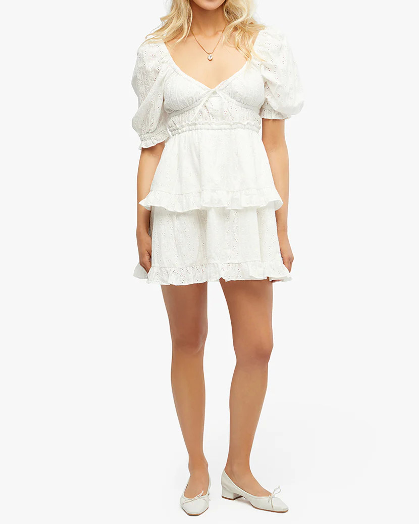 Puff Sleeve Mini Dress | We Wore What