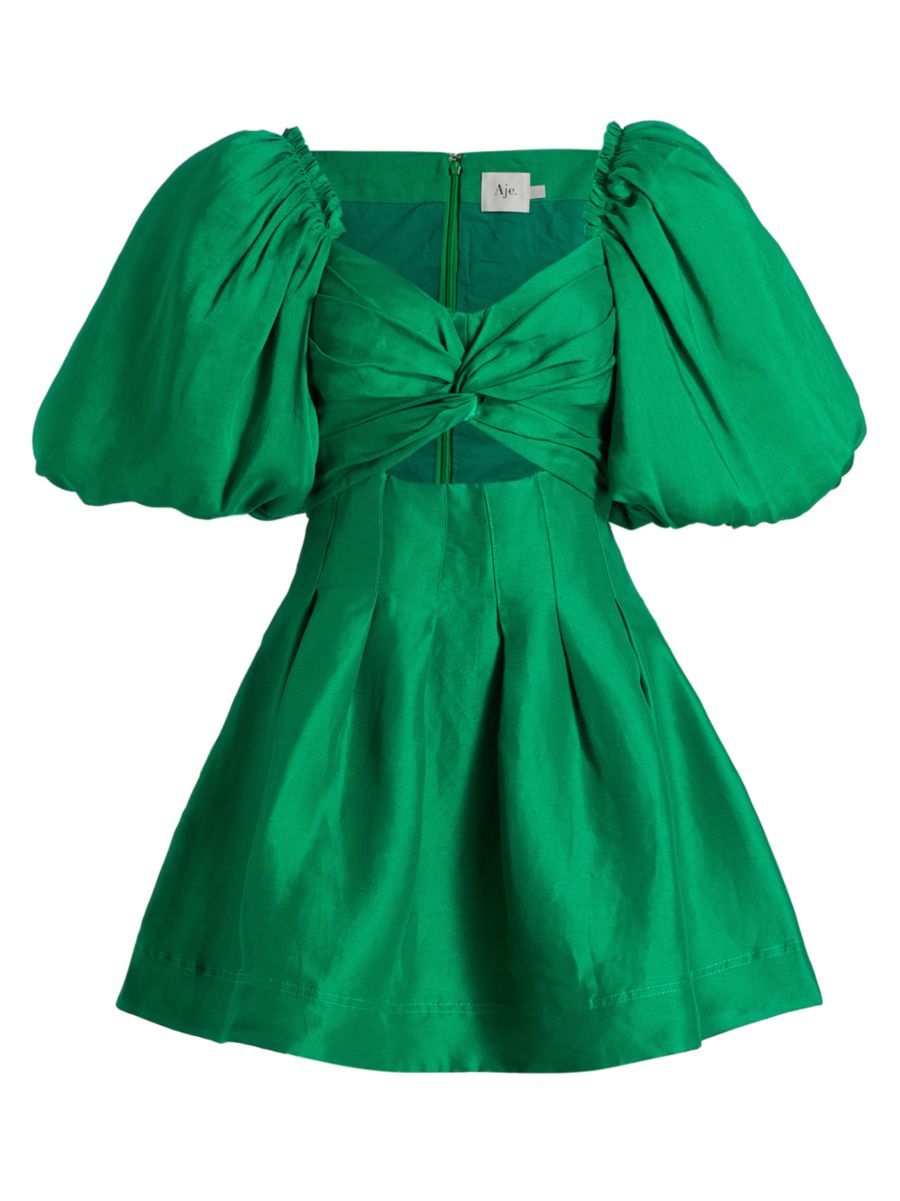 Dusk Puff-Sleeve Minidress | Saks Fifth Avenue