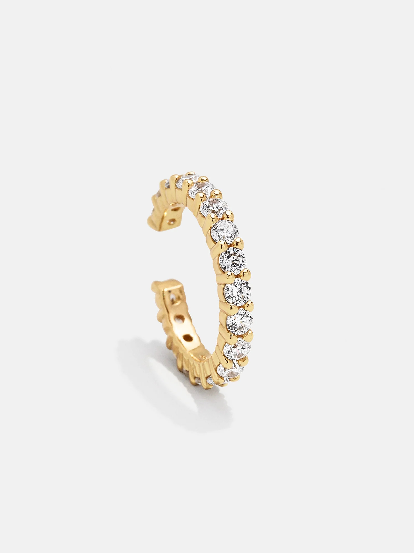 Leidy 18K Gold Ear Cuff - Clear | BaubleBar (US)
