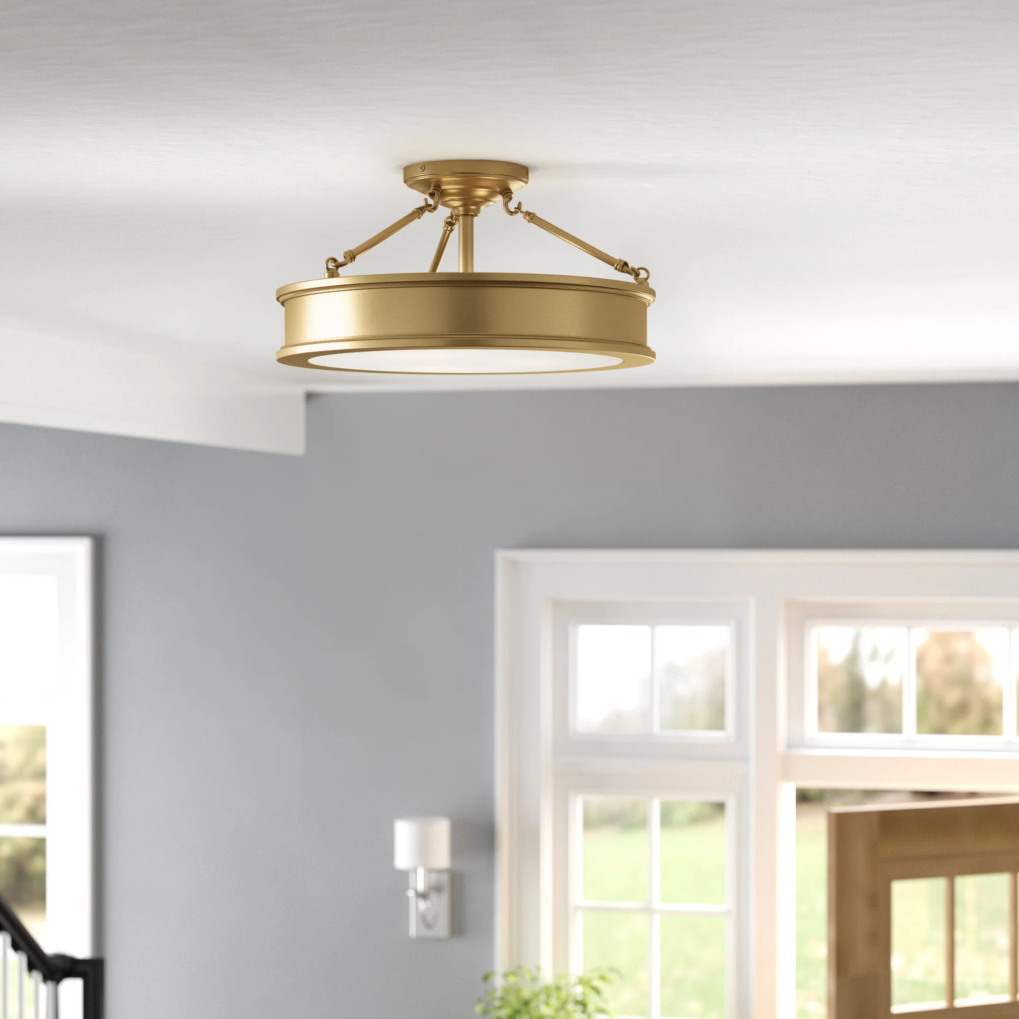Three Posts Everlee Semi Flush | Wayfair North America