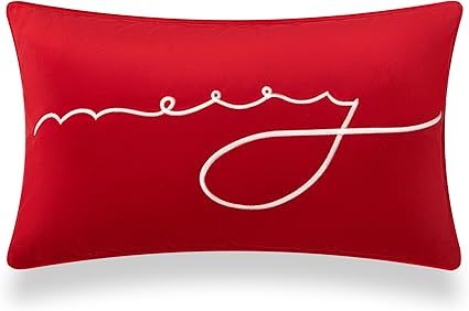 Hofdeco Premium Christmas Holiday Winter Soft Velvet Decorative Lumbar Pillow Cover ONLY for Couc... | Amazon (US)