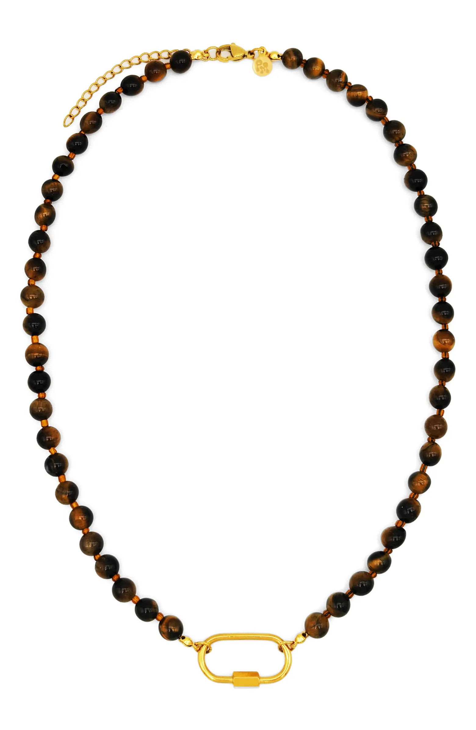 Beaded Carabiner Necklace | Nordstrom