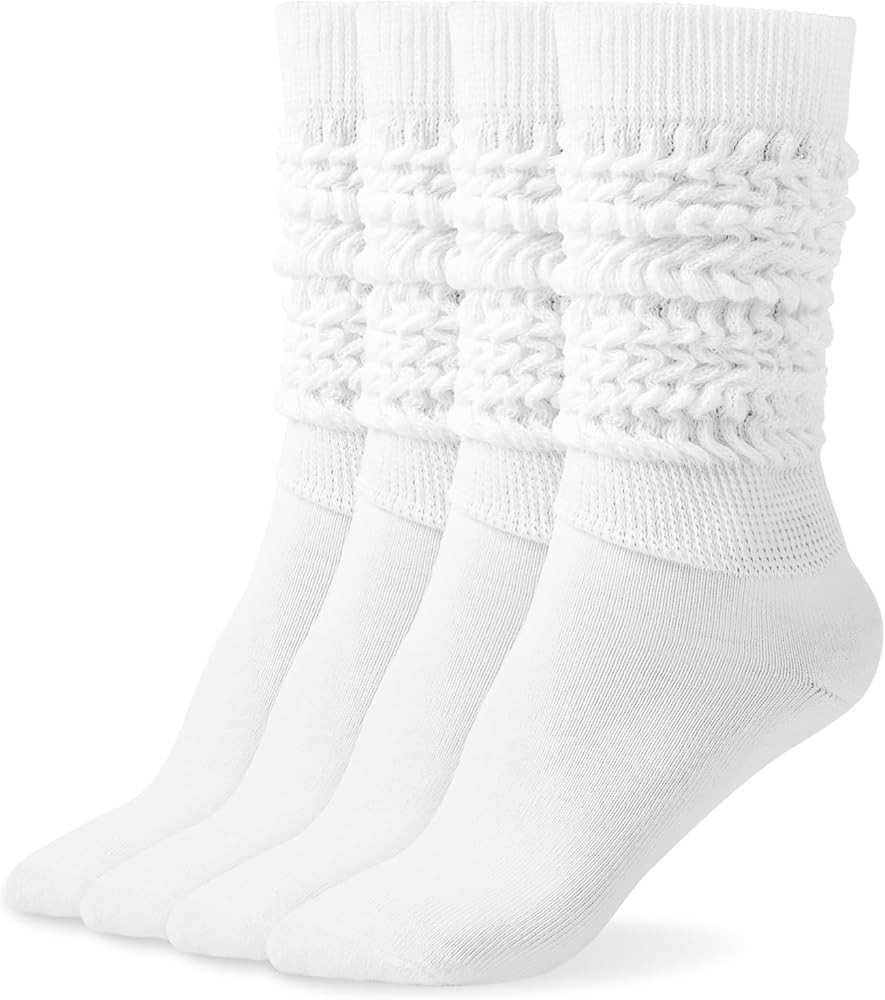 HONGTEYA Slouchy Socks for Women Slouch Scrunch Knee High Boot Soft Long Socks Cozy Crew Sock Leg... | Amazon (US)