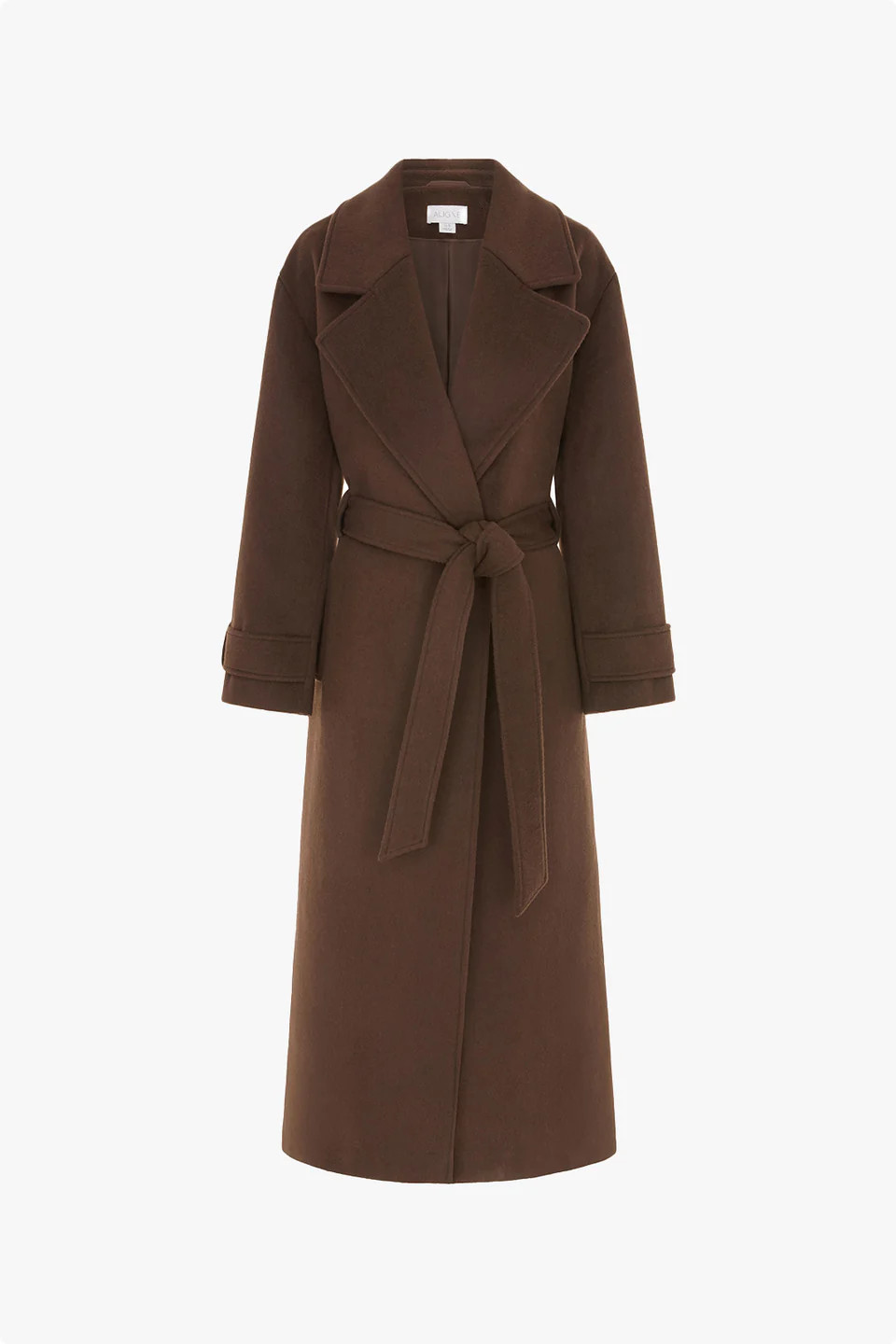 ALIGNE Wrap Wool Winter Coat - Brown | George | ALIGNE USA