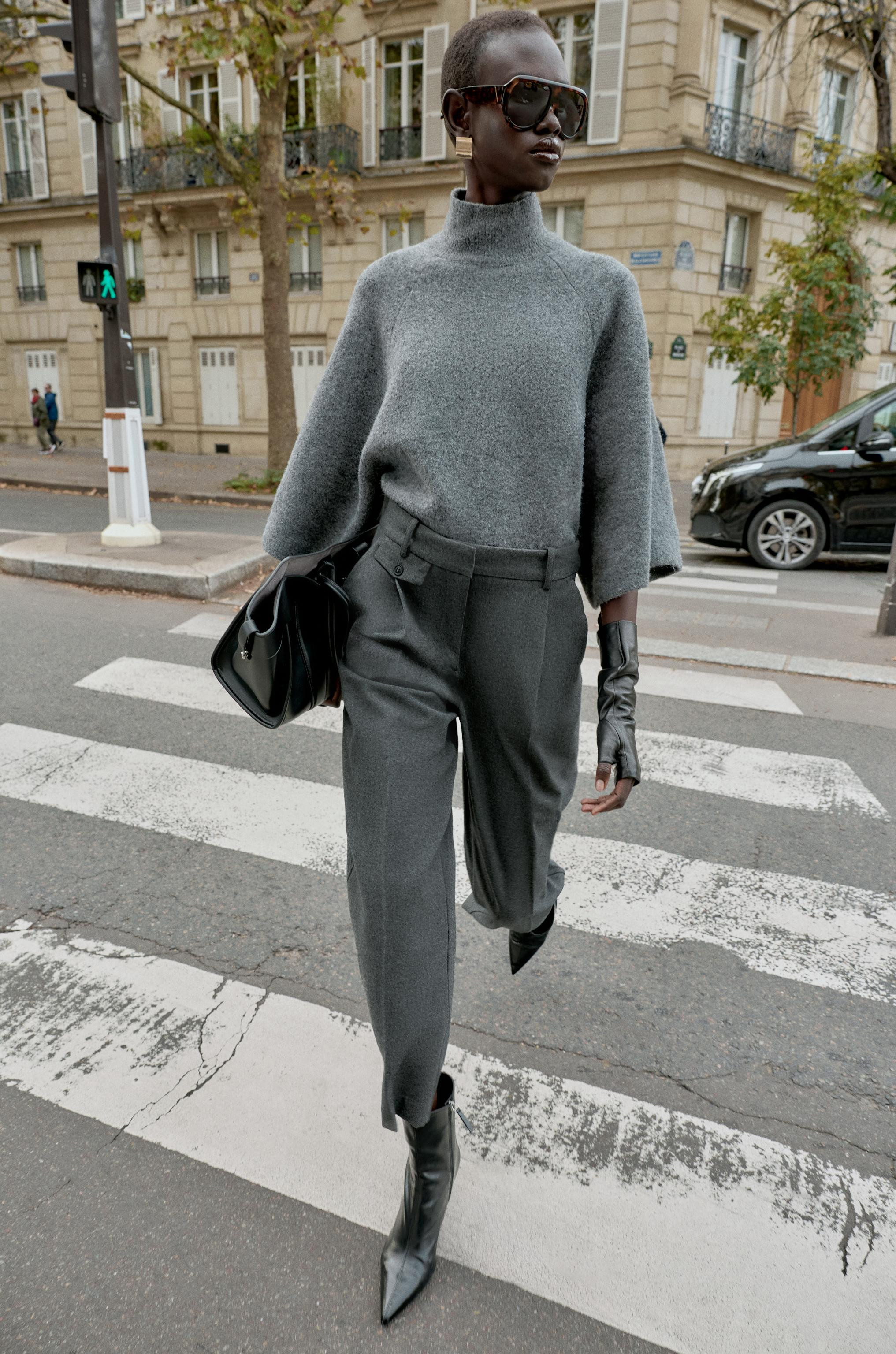 KNIT WIDE SLEEVE JUMPER | Zara UK