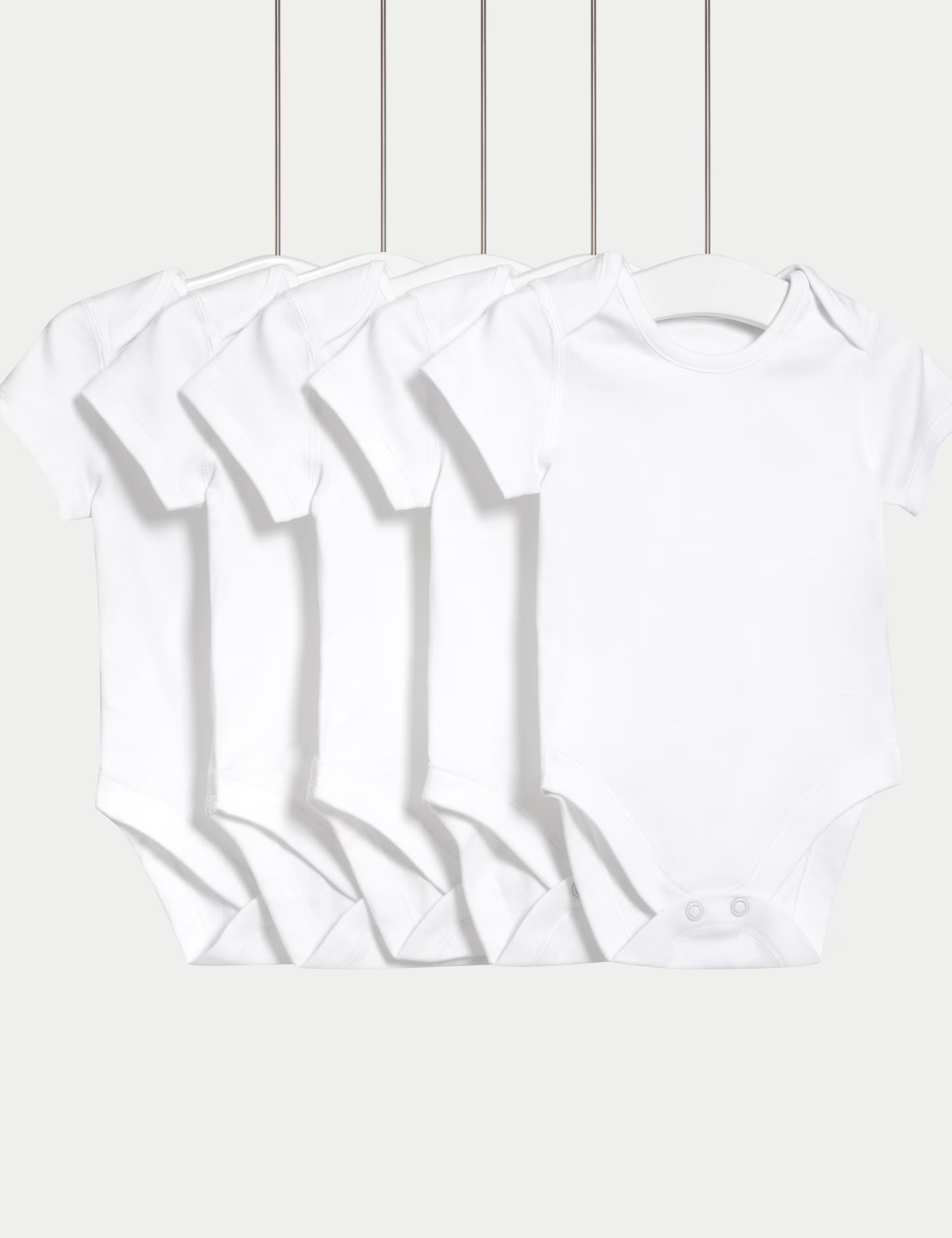 5pk Pure Cotton Bodysuits (5lbs-3 Yrs) | Marks & Spencer (UK)