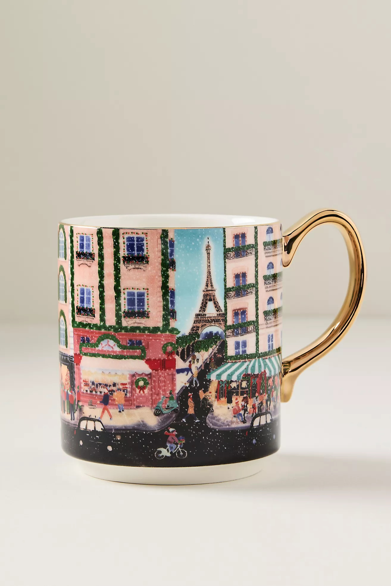 Holiday in the City Stoneware Mug | Anthropologie (US)