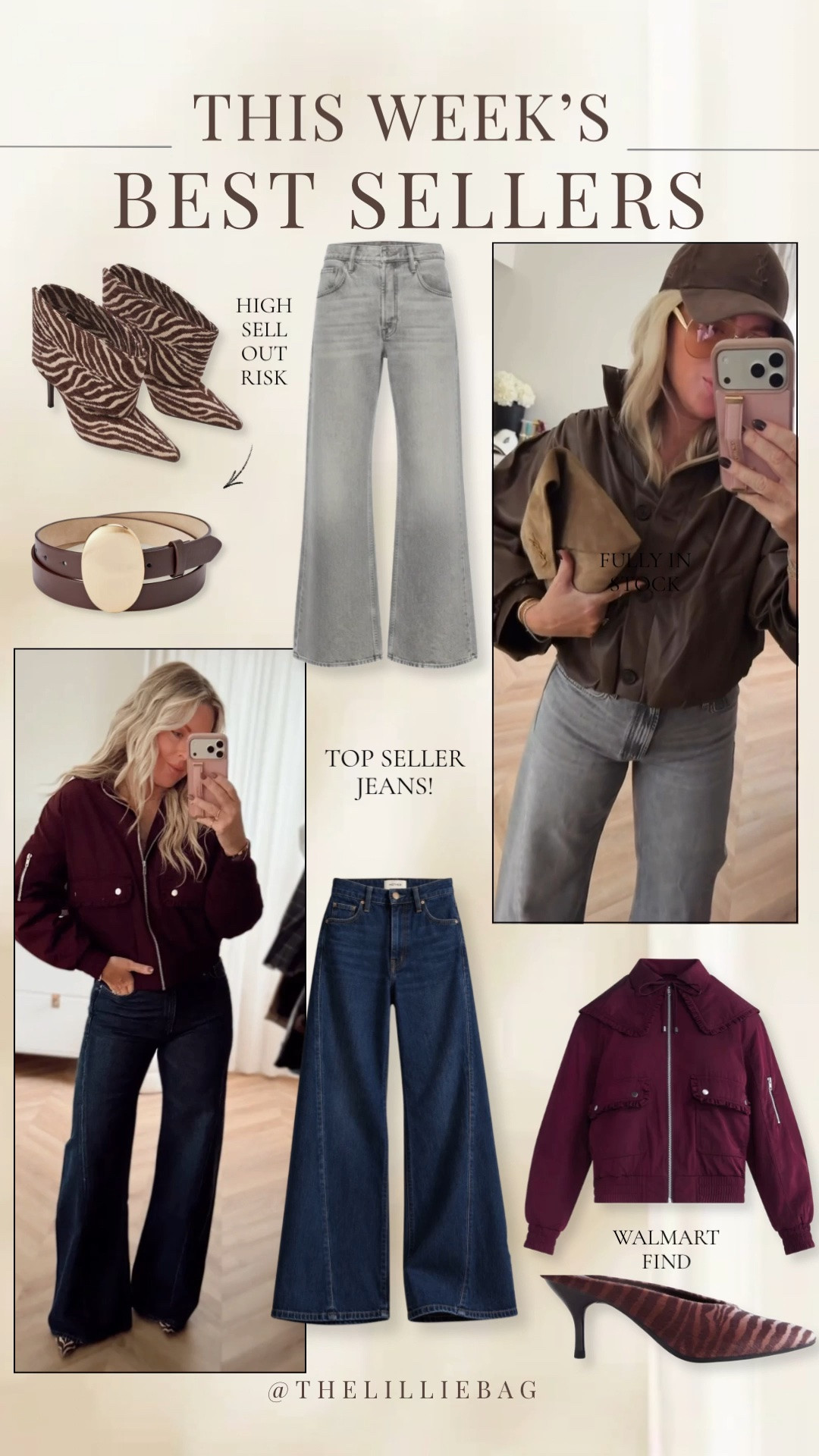 Top seller jeans and accessories! Walmart ruffle trim jacket is so cute in this gorg color! 🤎🍂
I did small.

Jeans. Flare jeans. Date night. Jacket. Fall style.

#LTKSeasonal #LTKootd #LTKOver40