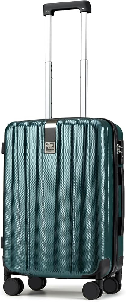 Hanke 20 Inch Carry On Luggage 22x14x9 Airline Approved Lightweight PC Hard Shell Suitcases with ... | Amazon (US)