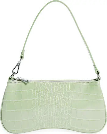 Eva Croc Embossed Faux Leather Convertible Shoulder Bag | Nordstrom