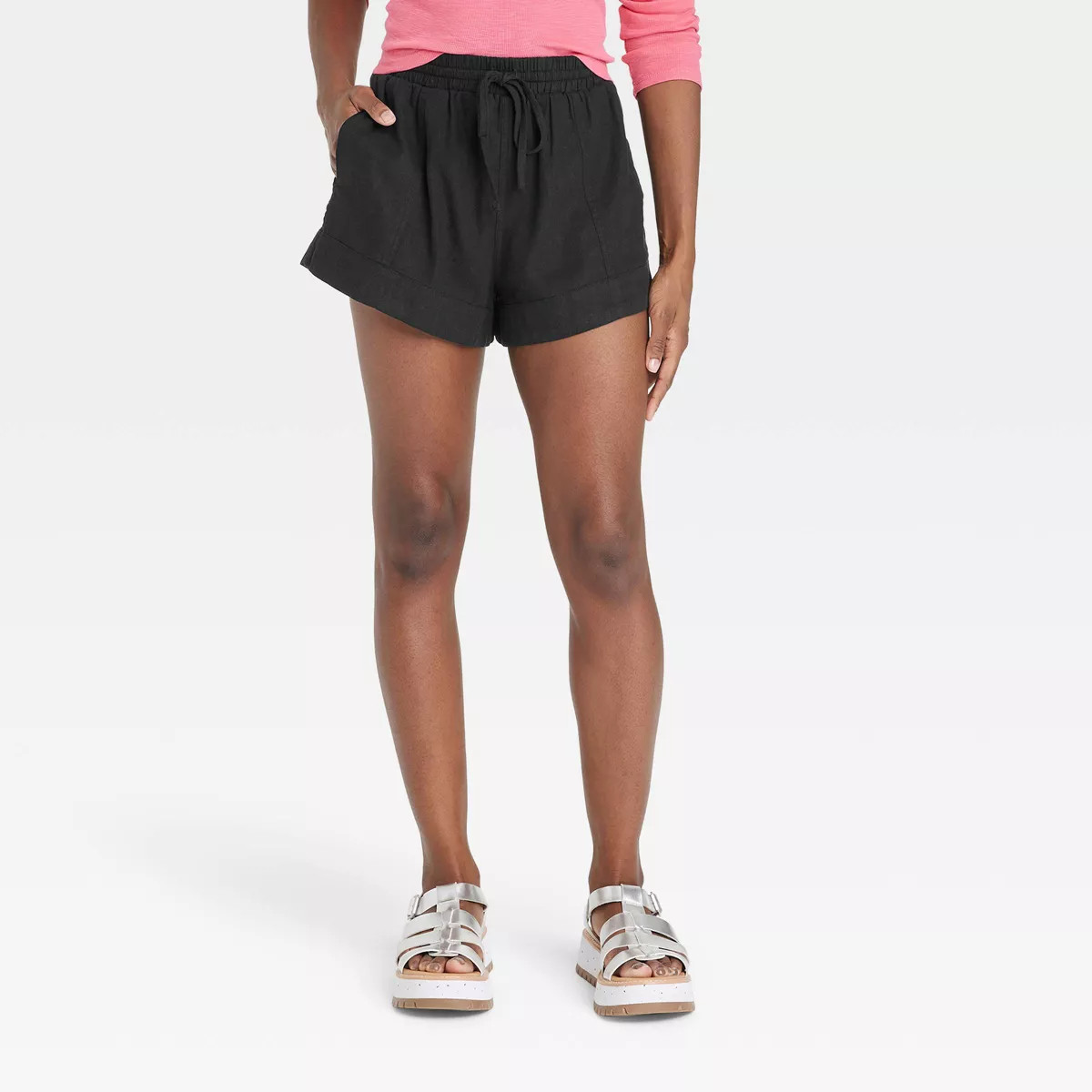 Women's High-Rise Linen Pull-On Shorts - Universal Thread™ | Target