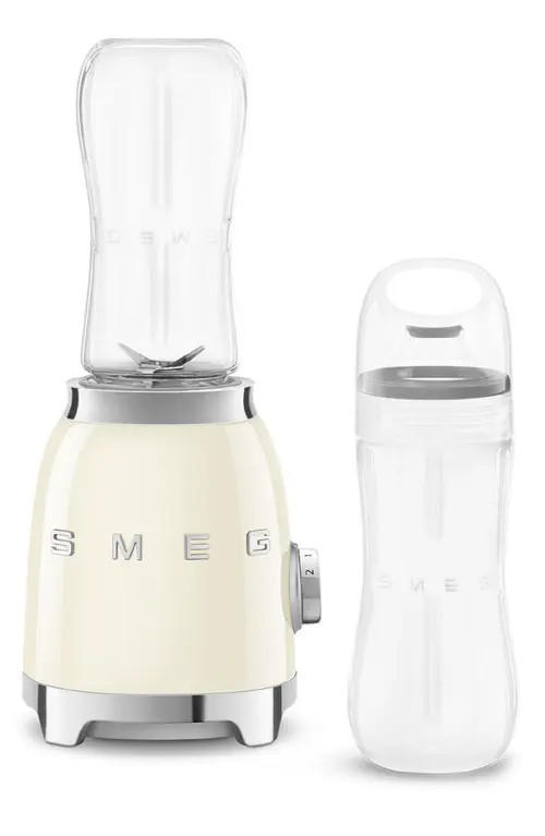 smeg Personal Blender & Bottle to Go Set in Cream at Nordstrom | Nordstrom