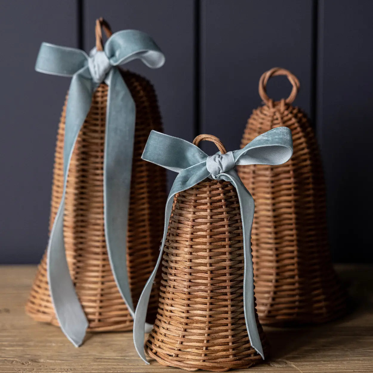 Wicker Bells, Set of 3 | Cottage and Key