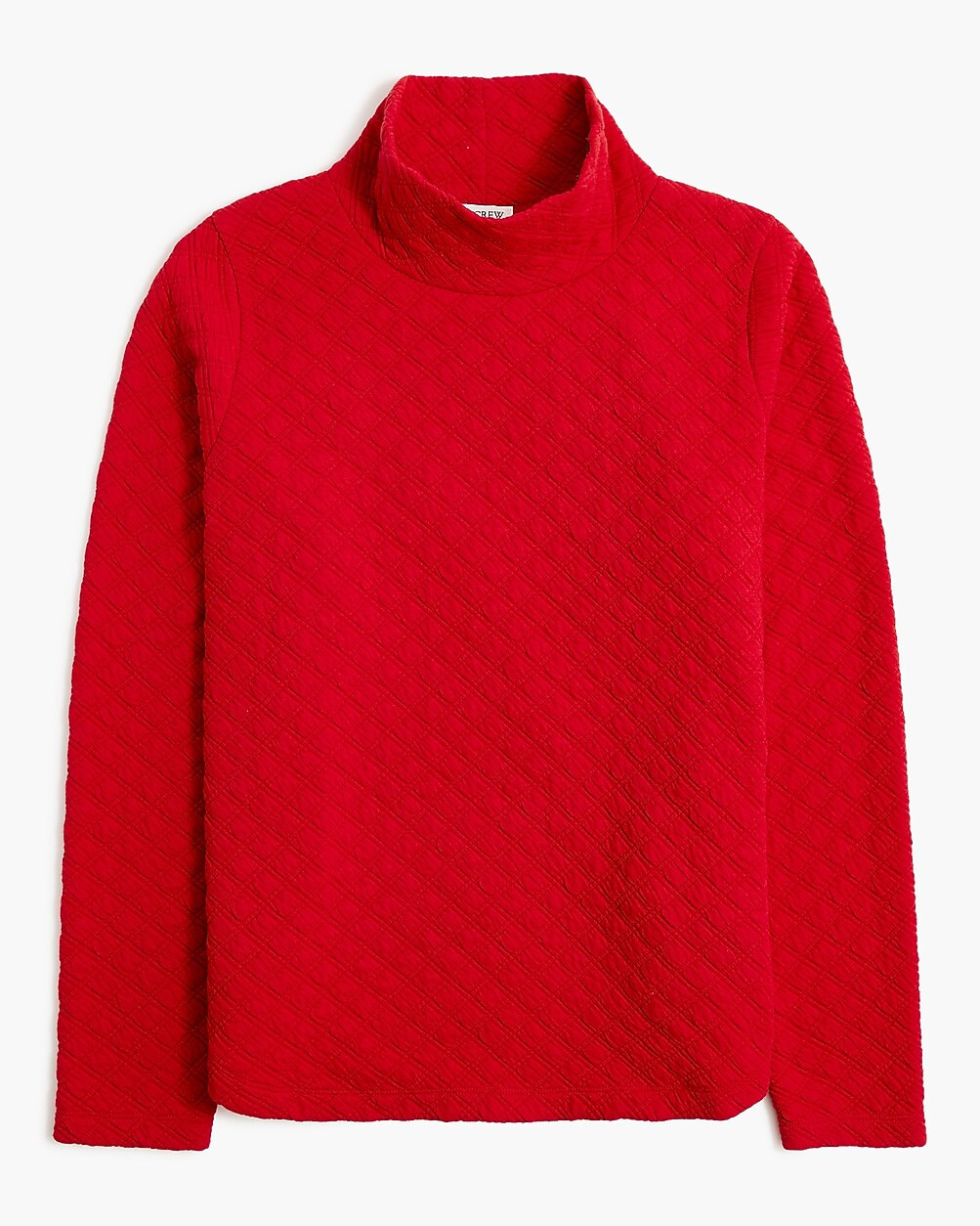 Quilted mockneck pullover | J.Crew Factory