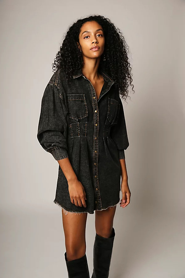 Female Alpha Mini Dress by Free People, Black, XS | Free People (Global - UK&FR Excluded)