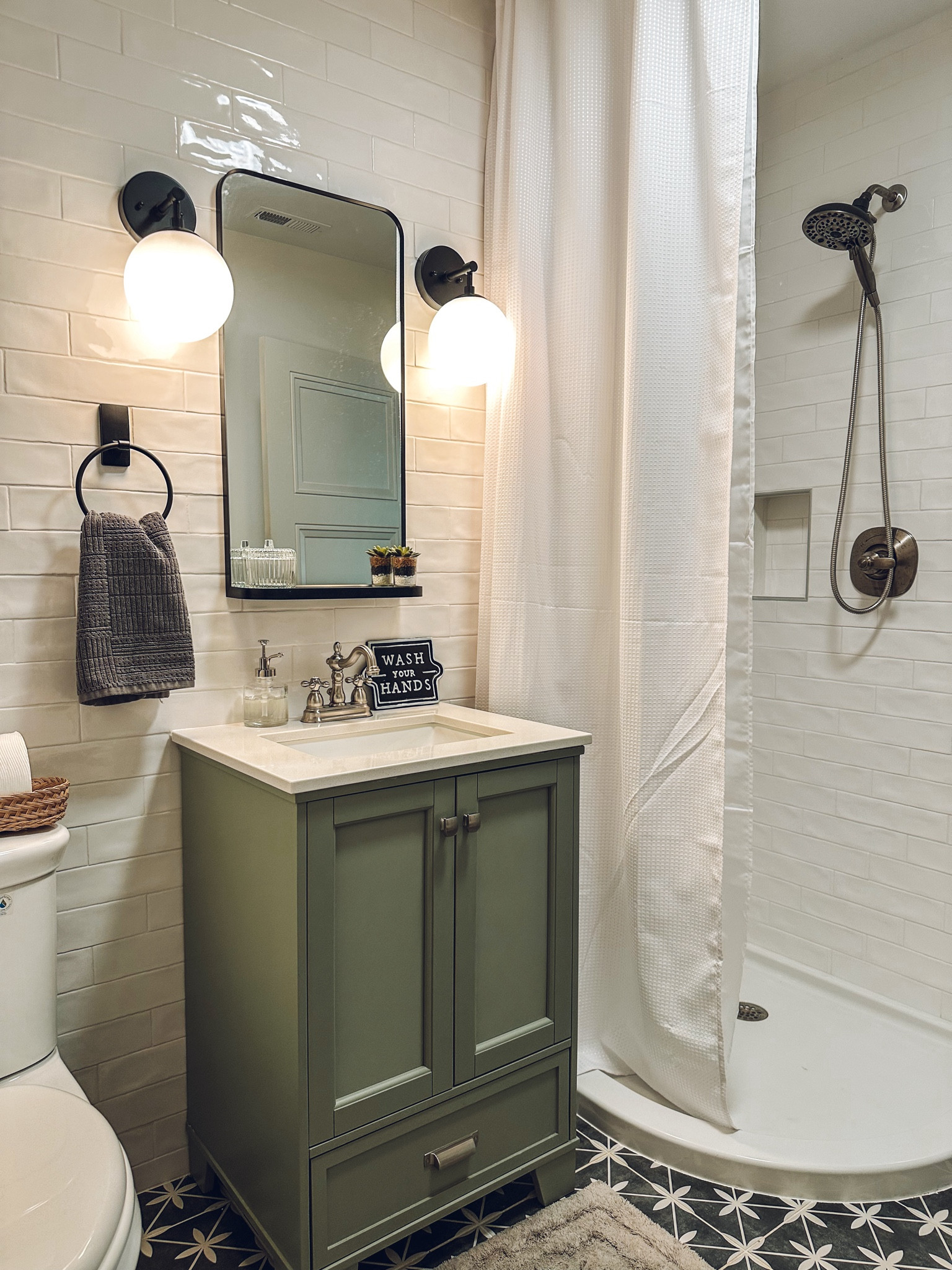 Small bathrooms can be elegant too! 

#LTKStyleTip #LTKFamily #LTKHome