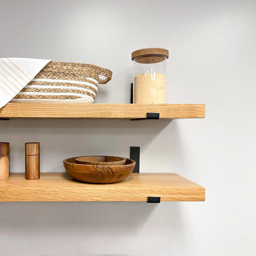 White Oak Shelves with Brackets | Urbandi