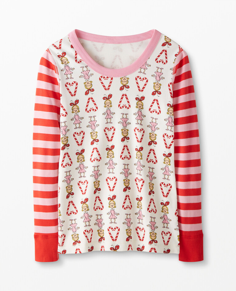 Dr. Seuss Grinch Women's Long John Pajama Top | Hanna Andersson