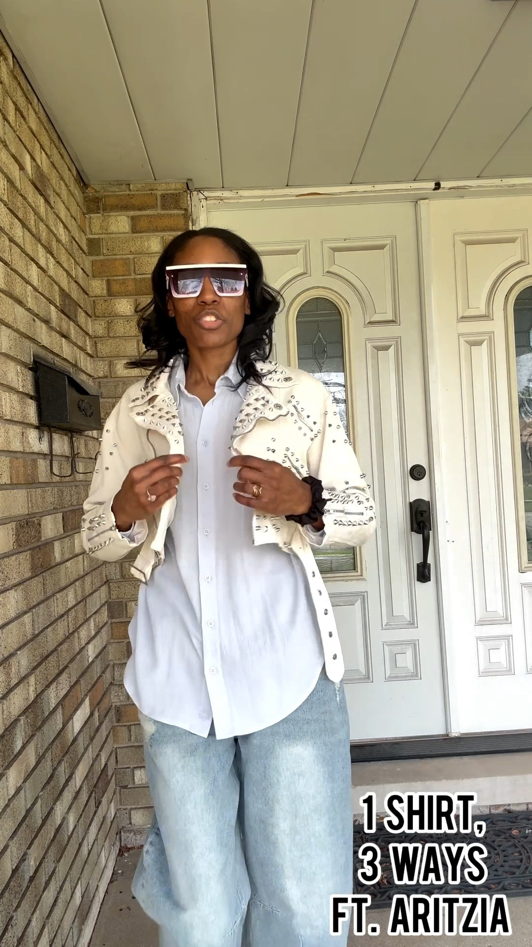 Still loving my Amazon jeans and now I found this gorgeous @Aritzia  blouse to pair them with. 

#LTKootd #LTKPetite #LTKgrwm