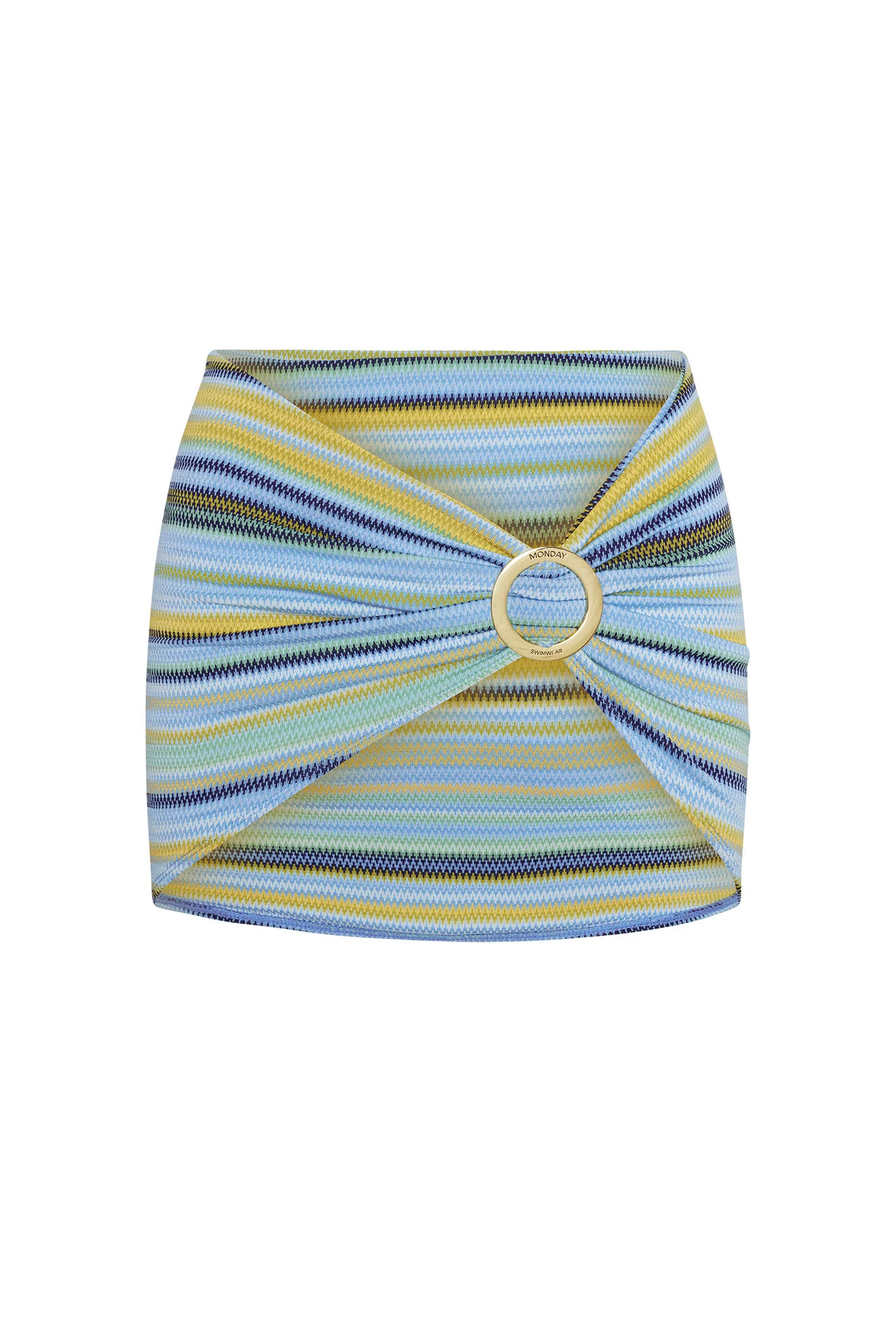 Jamaica Sarong - Sardinia Stripe Azure | Monday Swimwear
