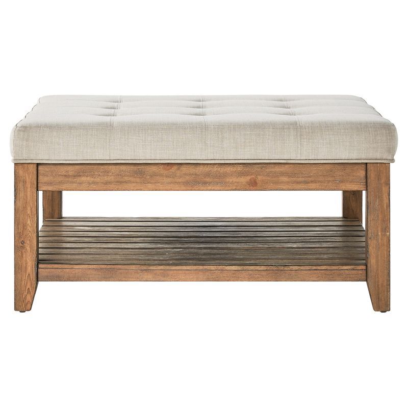 Southgate Natural Dimple Tufted Tapered Cocktail Ottoman - Inspire Q | Target
