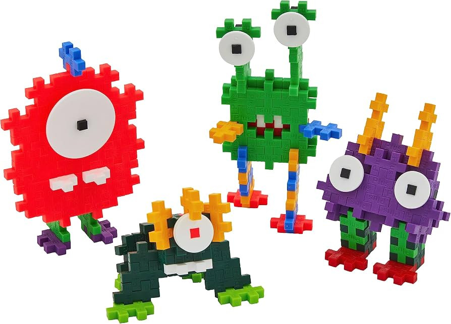 PLUS PLUS Critter Fun Pack, 3D Puzzle Building Block Set, 160 Mini Interlocking Pieces, Fun Holid... | Amazon (US)