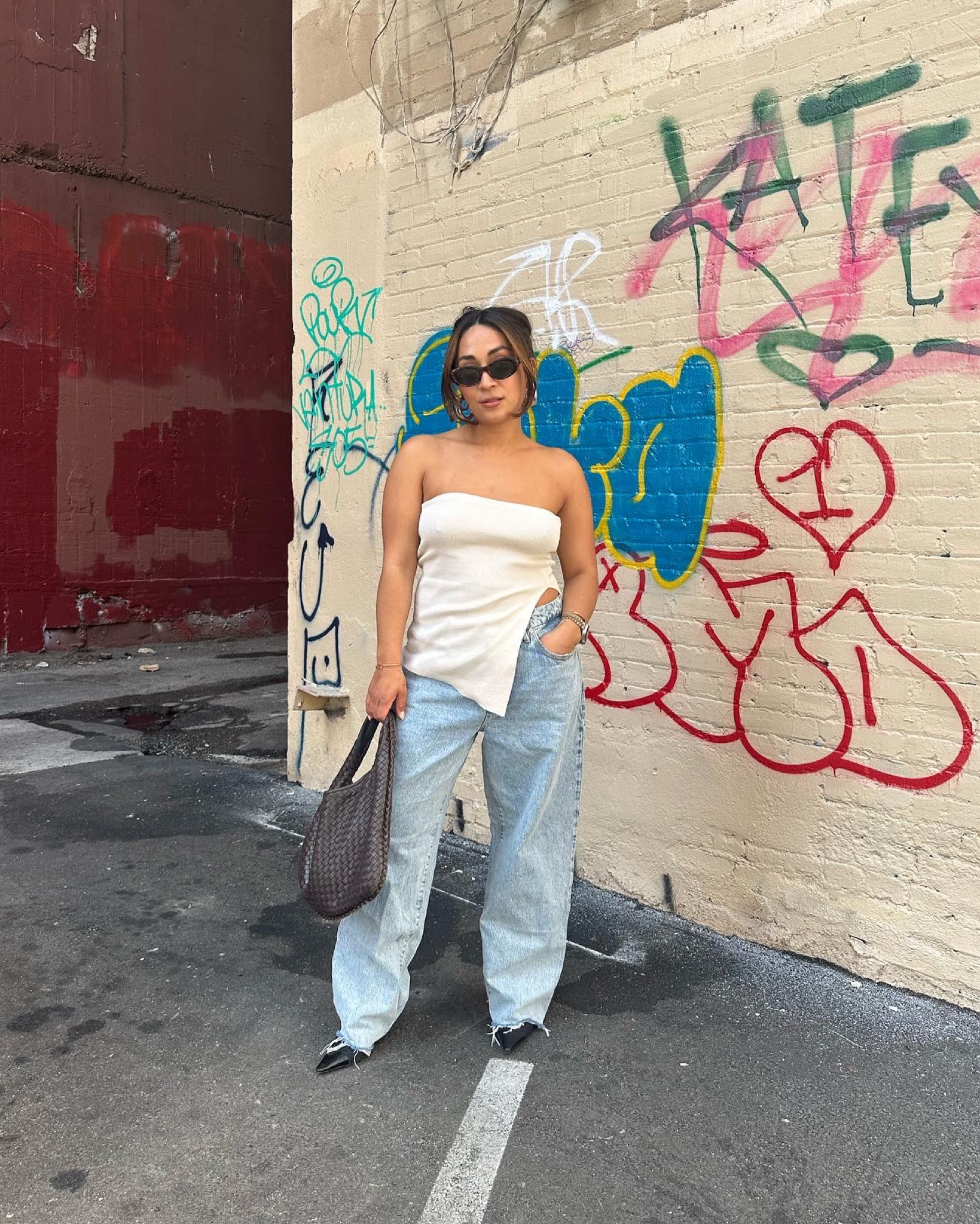 Good American 90s Baggy jeans again for the win
