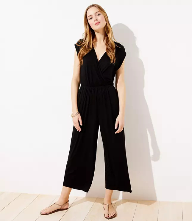 LOFT Beach Cross Front Jumpsuit | LOFT